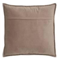 Burn coussin en polyester taupe 55x55cm