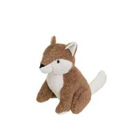Ouideco cale-porte forme renard marron clair