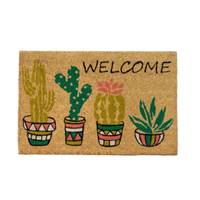 Kacie tapis en fibre de coco WELCOME 4 cactus 60x40