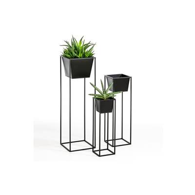 Leo lot de 3 cache-pots noir