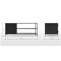 Solomon meuble TV compact noir