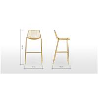 Marvel tabouret de bar laiton