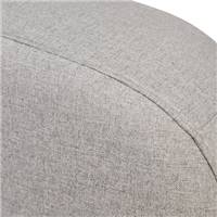 Besley tête de lit tissu gris clair tissé pour lit de 180