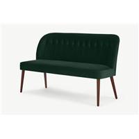Margot banc en velours vert