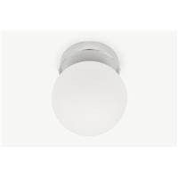 Apollo applique murale LED simple chromé et verre dépoli