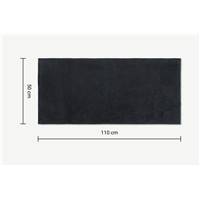 Aire tapis de bain gris graphite 50x110 cm