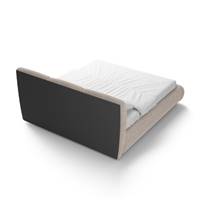 Ramnat lit boxspring 140x200 en tissu texturé beige
