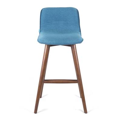 Tabouret teddy Vert canard Frêne foncé