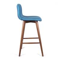 Tabouret teddy Vert canard Frêne foncé
