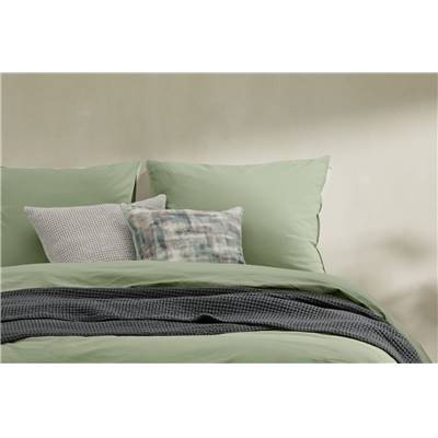 Alexia parure de lit coton vert pâle 155x220