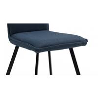 Ciao chaise en tissu bleu