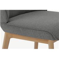 Erdee chaise tissé gris cendré