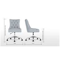 Flynn chaise de bureau gris persan