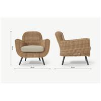 Jonah fauteuil naturel