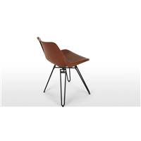 Kendal chaise de bureau marron et noir