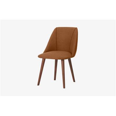 Lule chaise tissu orange dune