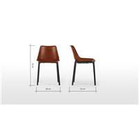 Lodi chaise marron et noir