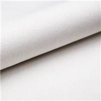 Cotton canapé panoramique droit en tissu texturé blanc