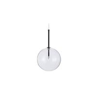 Movado suspension métal noir et sphère transparente
