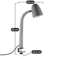 Lamionne lampe à pince métal et chêne