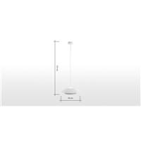 Niilo suspension LED gris doux