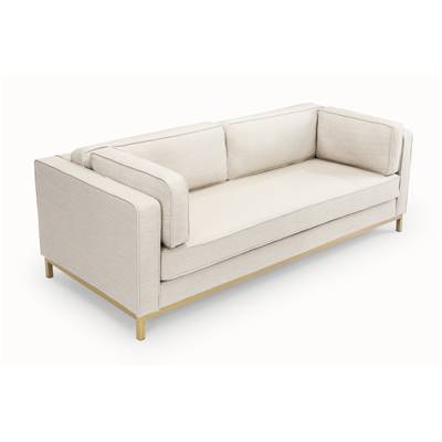 Lalou canapé 3 places en tissu beige