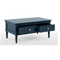 Bourbon table basse vintage bleu foncé