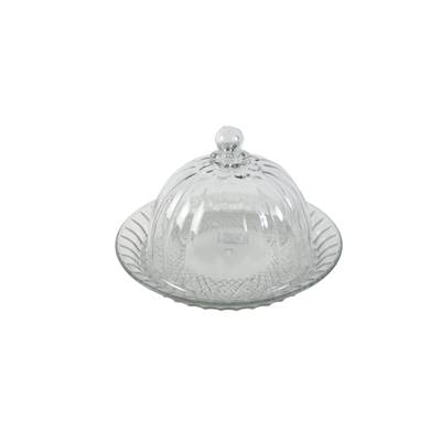Cloche en verre avec plateau
