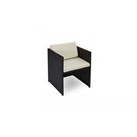 Bayonne fauteuil de jardin tressée blanc