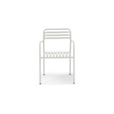 Olai fauteuil de jardin aluminium blanc