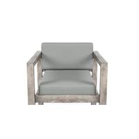 Iris fauteuil extérieur bois d'acacia écru