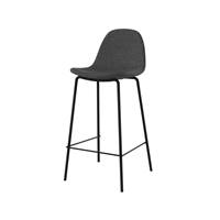 Vladi chaise ilot central tissu gris foncé chiné H65