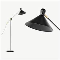 Ogilvy lampadaire métal noir