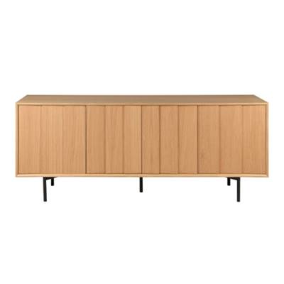 Hyma meuble bas 4 portes en chêne naturel