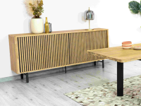 Ibiza buffet en acacia 2 portes coulissantes L200cm