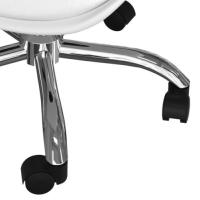 Verno chaise de bureau scandinave blanche ajustable