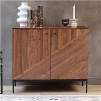 Maize petit buffet 2 portes en bois recyclé et métal