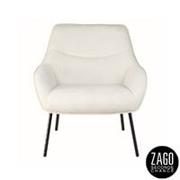 Martin fauteuil en velours côtelé beige