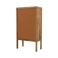Bombo armoire 2 portes en cannage et bois