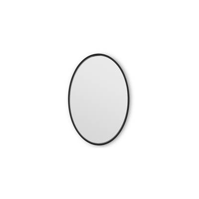 Bex miroir ovale verni noir 40x60