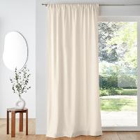Nariosce rideau galon fronceur pur coton 260x135 blanc écru