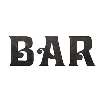 Grandes Lettres BAR H: 100 cm