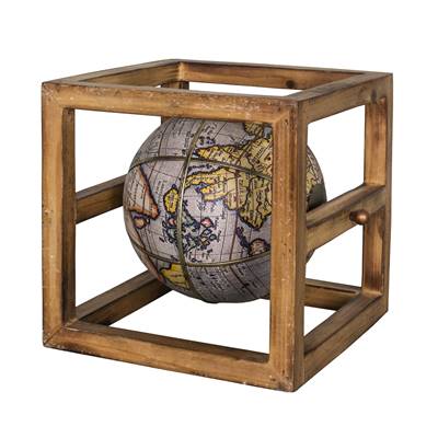Globe terrestre dans cage