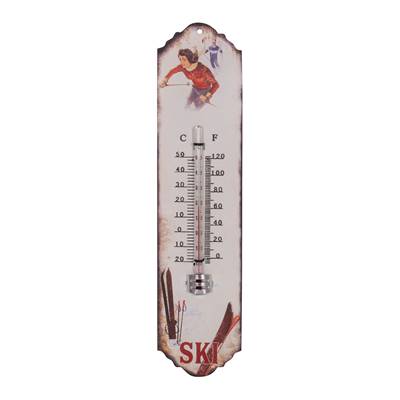 Thermomètre skieurs 30 x 7 cm