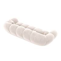 Sigono canapé 3 places en velours crème