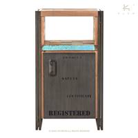 Nautical meuble de rangement bois de bateau recyclé 1 porte