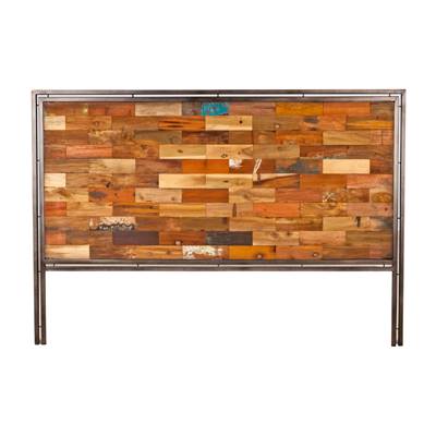 Nautical tête de lit 140cm en bois de bateau recyclé