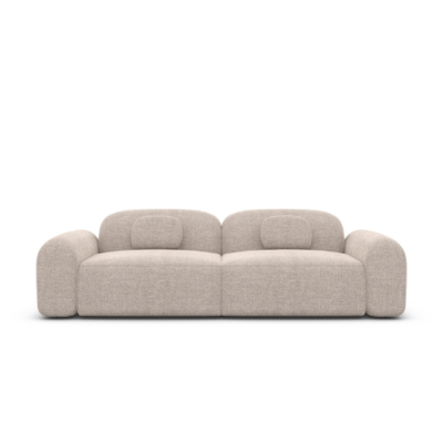 Buccana canapé 3 places en tissu texturé beige