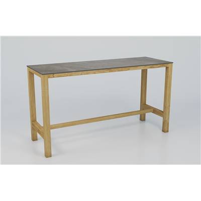 Bali table haute d'extérieur en teck H90 cm