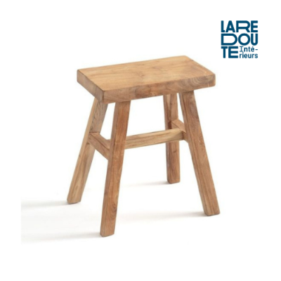 Safara tabouret en teck massif